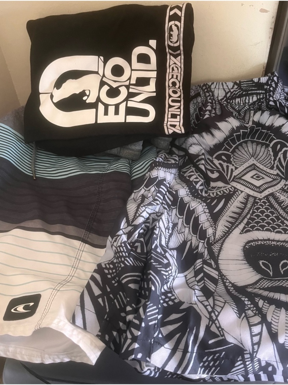 3 y2k shorts bundle ecko oneill surf wolf aop b7 2x